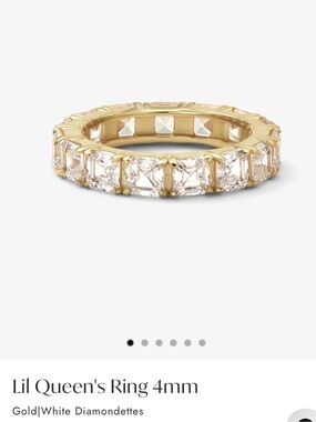 Melinda Maria Gold Ring with White Diamondettes